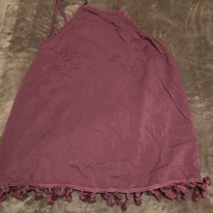 Purple halter top